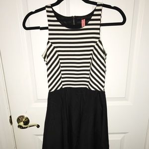 Black and white striped dress from Eight Sixty.